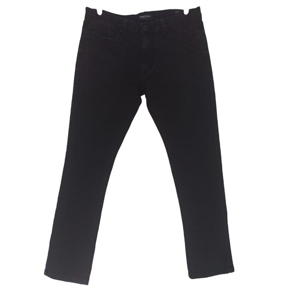 Kenneth Cole Men's Black Denim Jeans 32x32 Slim Fit Comfortable Casual Wear. - Picture 1 of 9